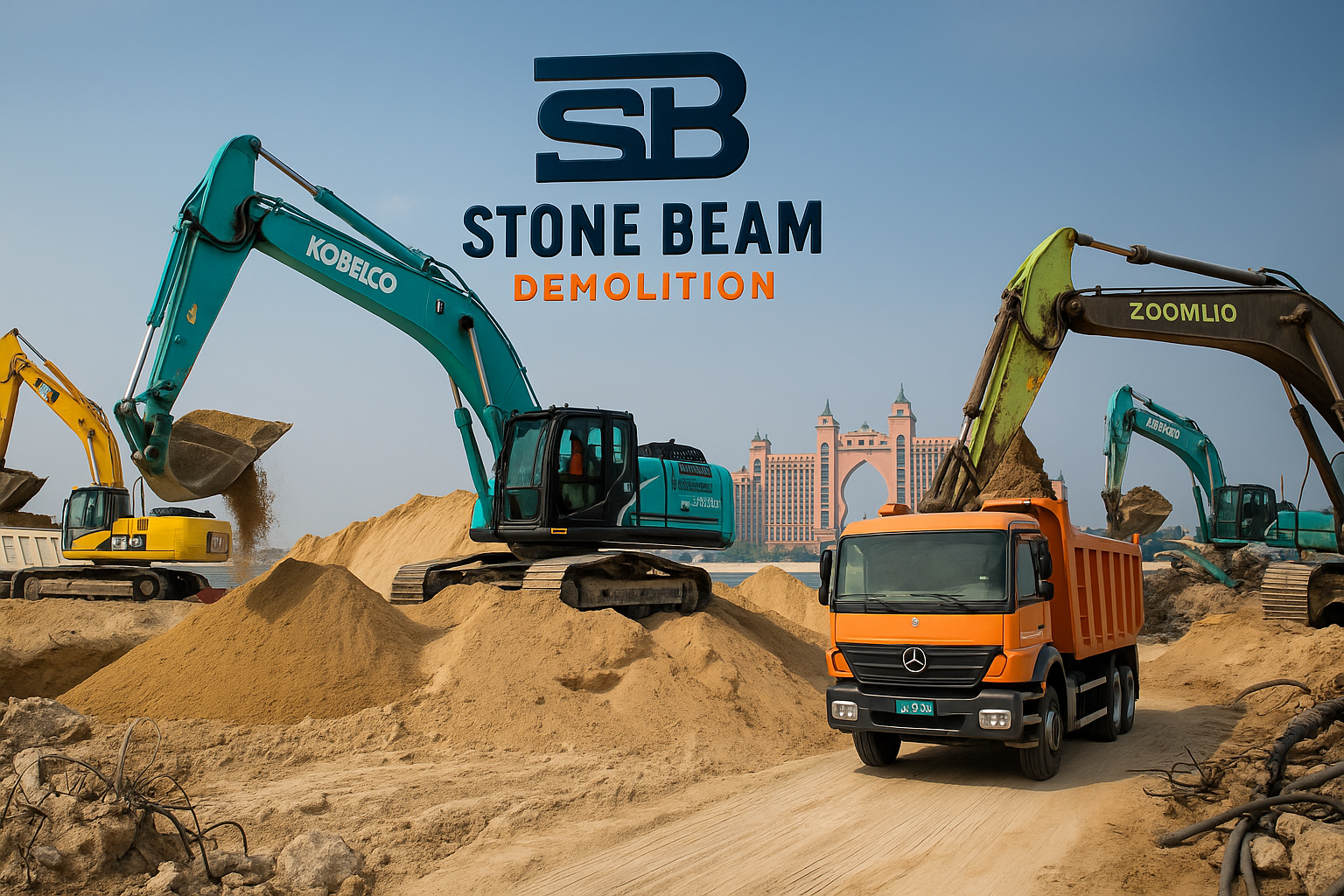 الهدم التقليدي أعمال الهدم التي تقوم بها ستون بيم ديموليشن