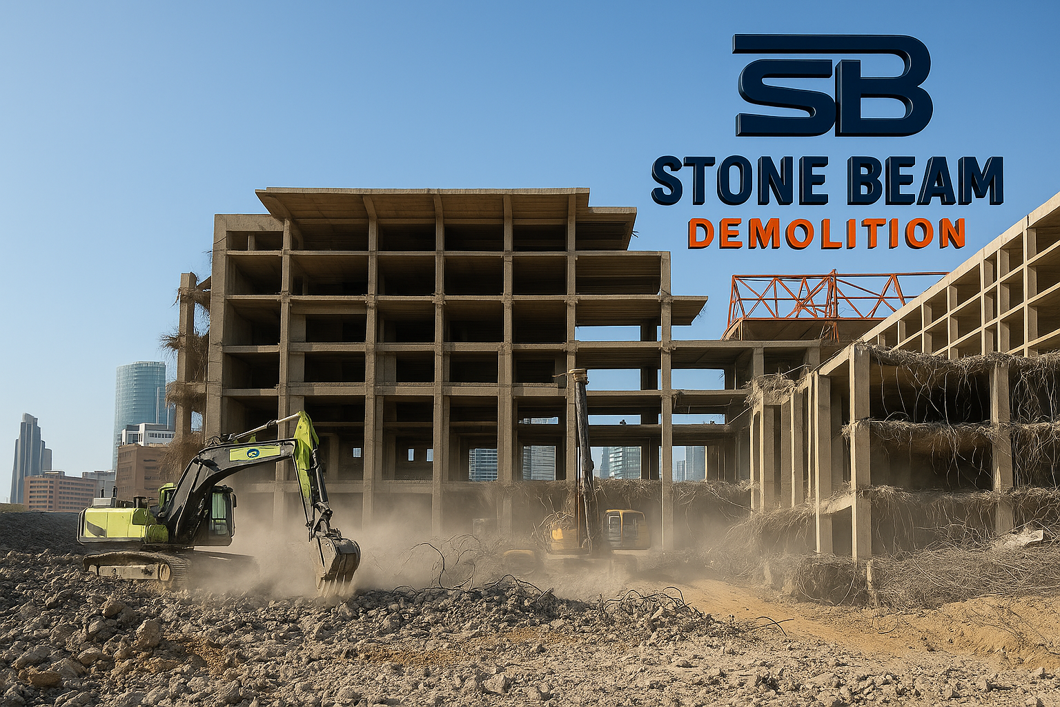 الهدم التقليدي خدمات الهدم بدبي