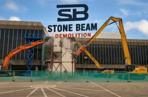 Shopping Mall Demolition Dubai UAE | Stone Beam Demolition
