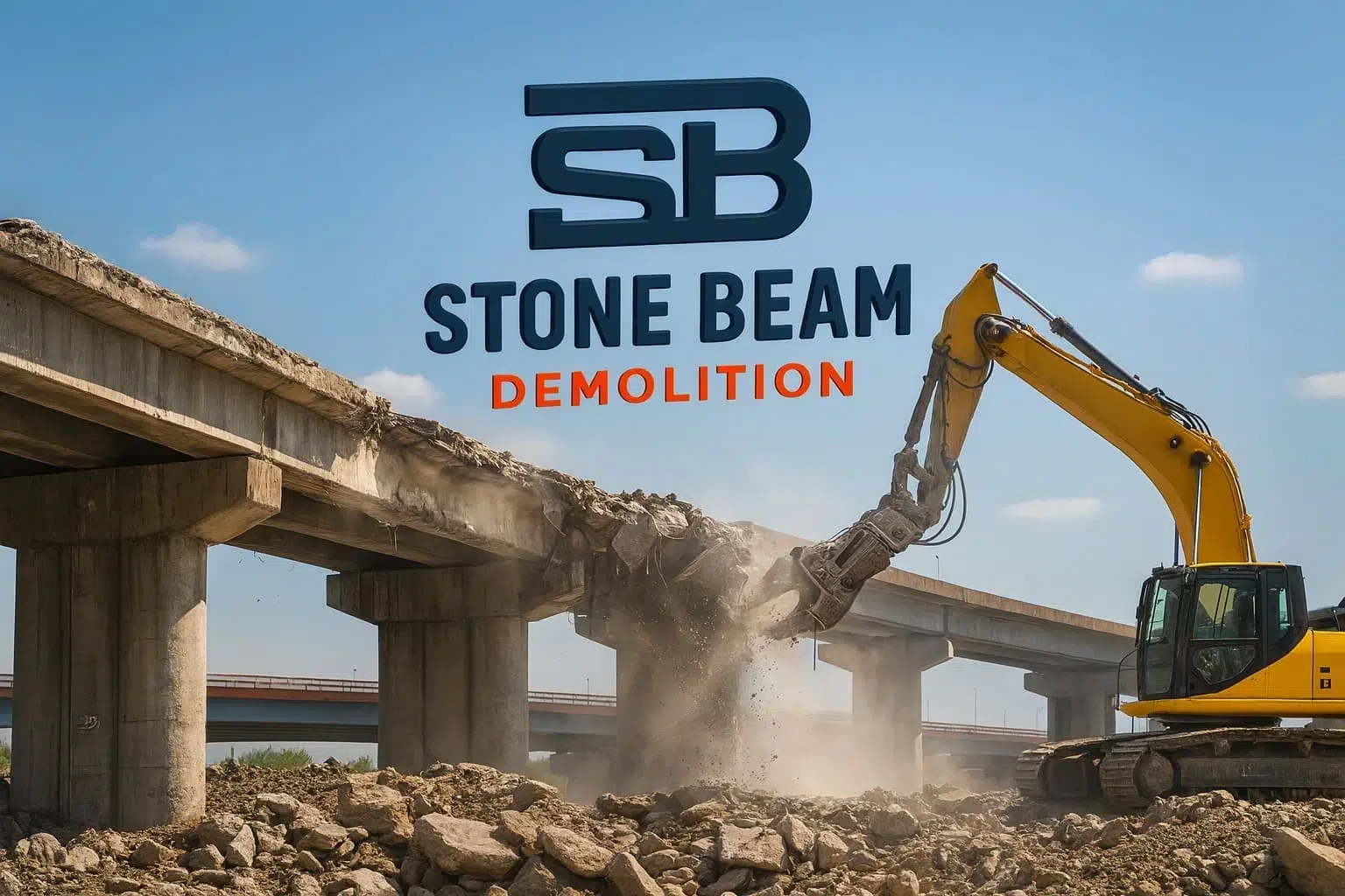 Stone Beam Demolition – Bridge Demolition Works in Dubai