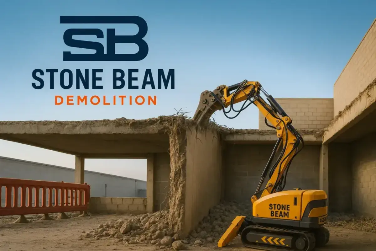 الصفحة الرئيسية فني من شركة ”ستون بيم ديموليشن“ يقوم بمسح الخرسانة والفحص الهيكلي باستخدام معدات كشف متطورة