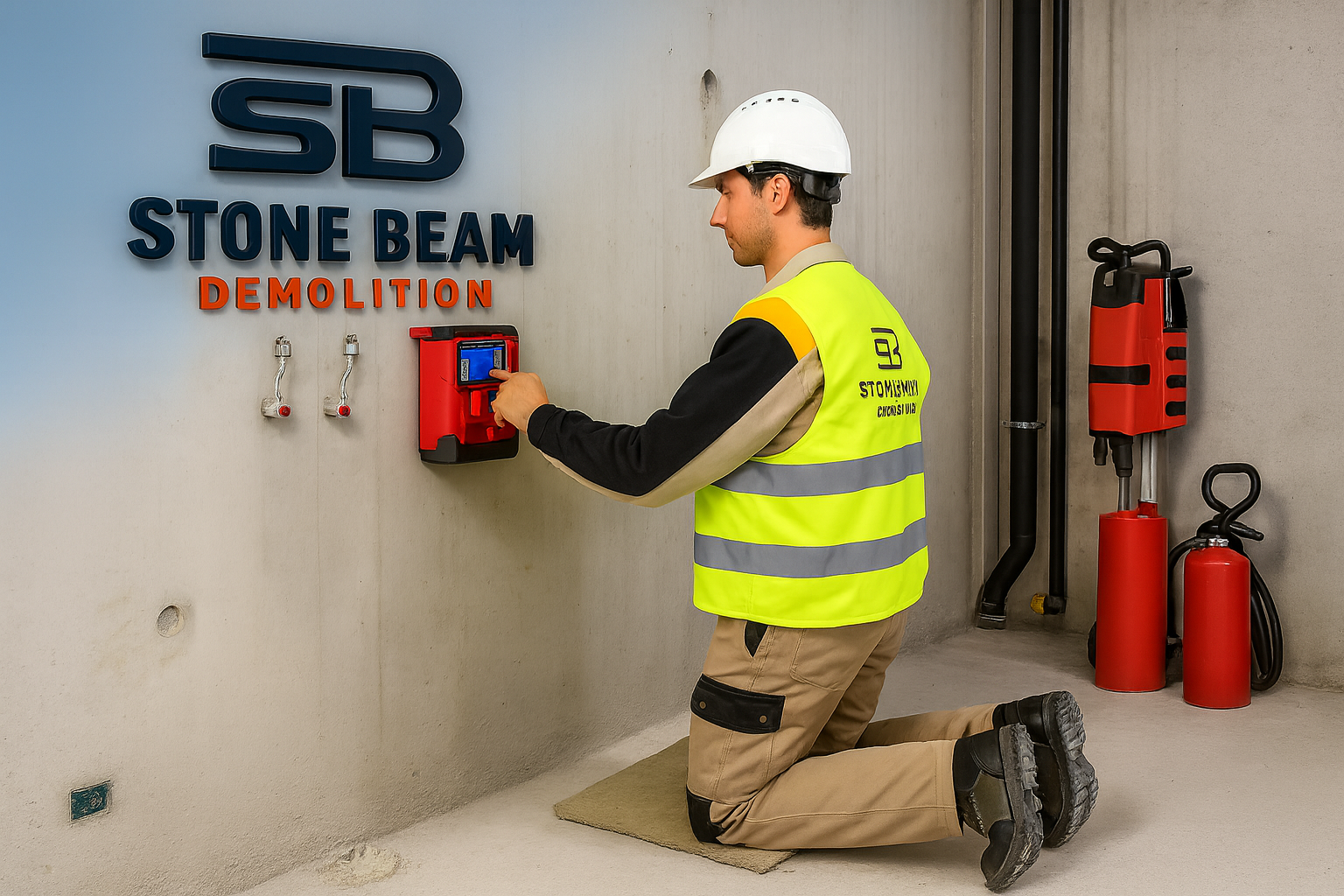 خدمة مسح الخرسانة فحص الجدران وفحص السلامة – ستون بيم