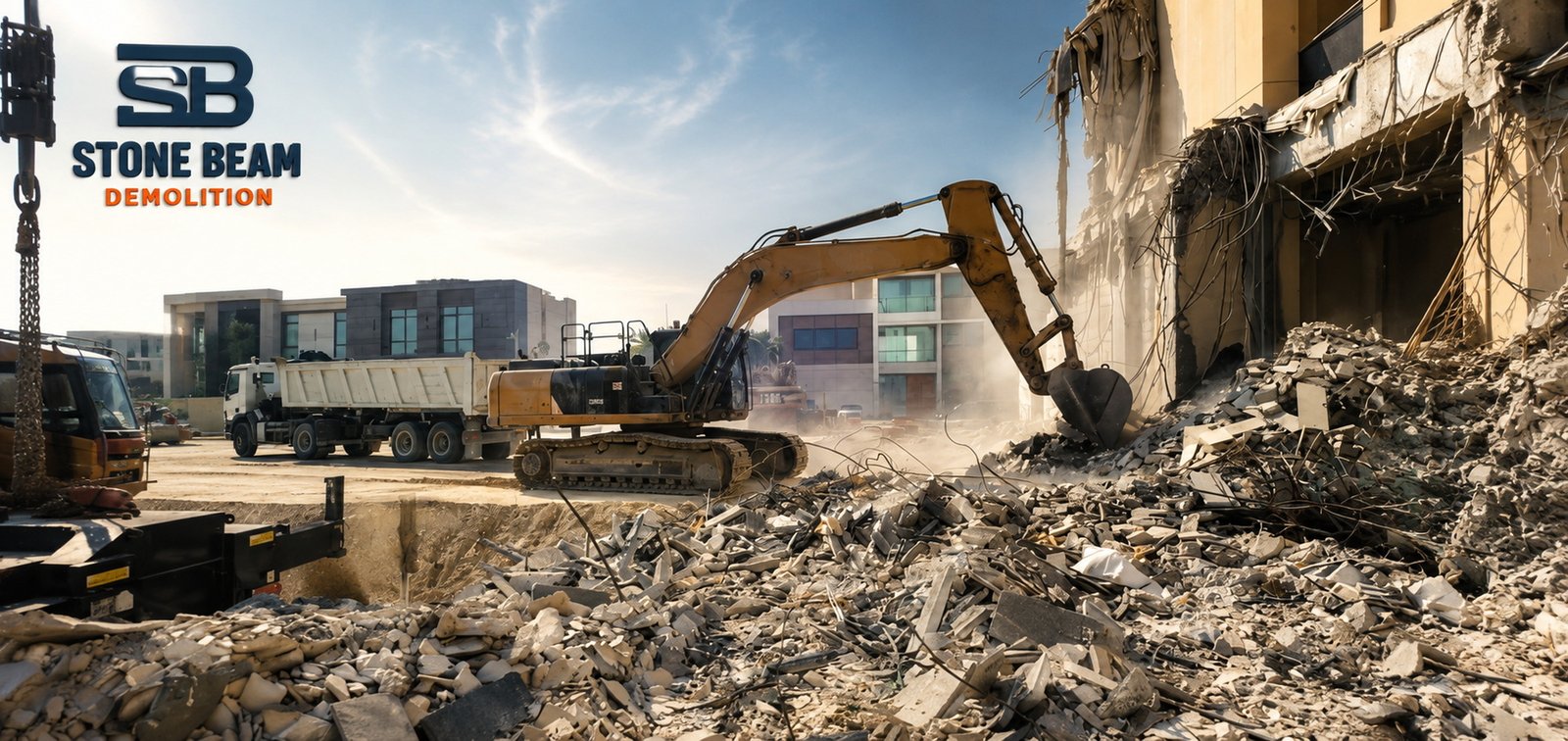 Stone Beam demolition site