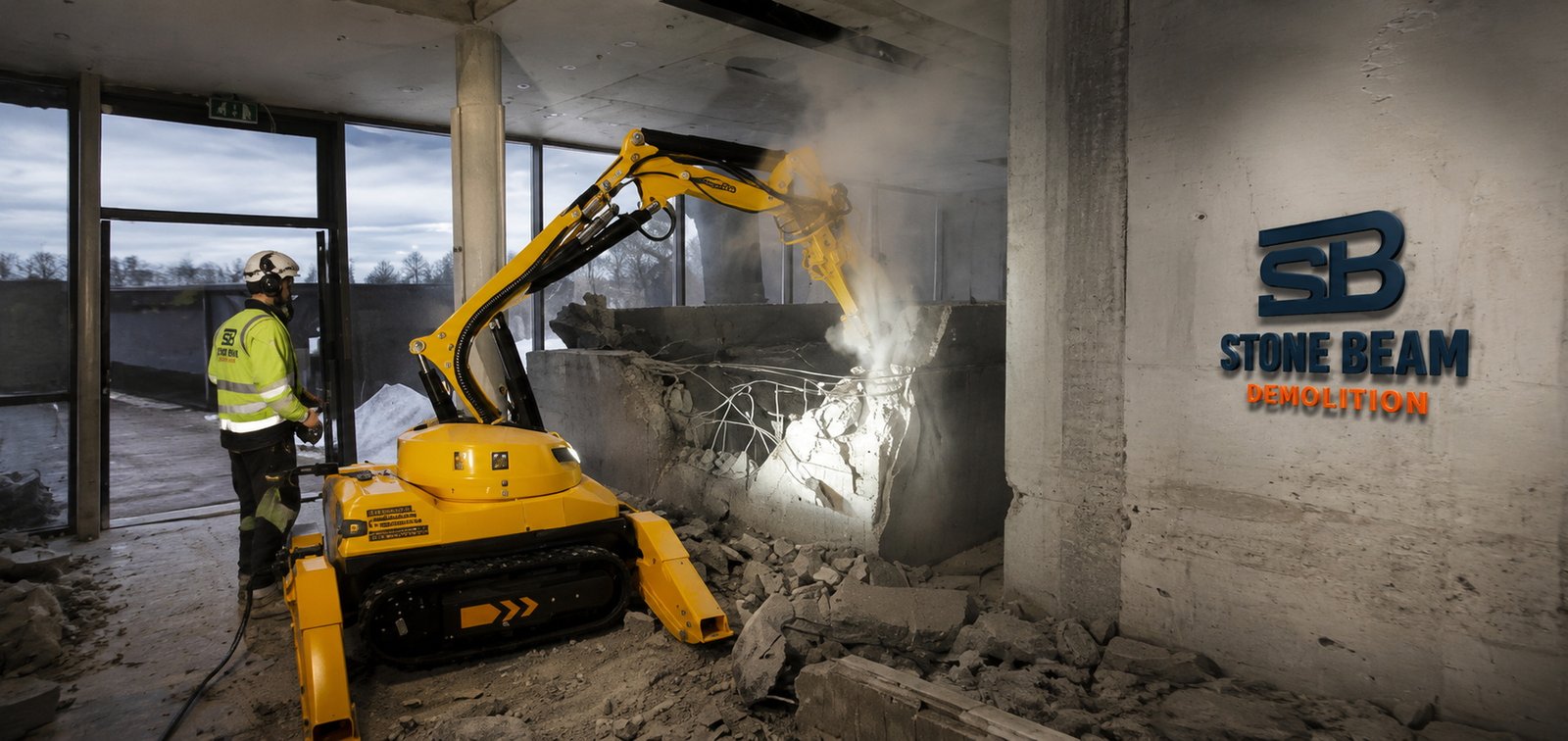 Demolition project image from Stone Beam Technical Services in Dubai, UAE