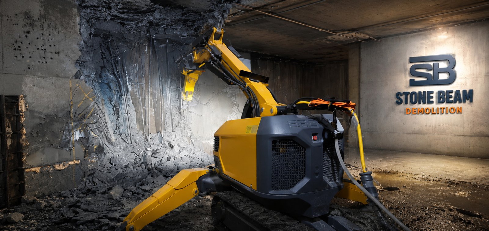 Demolition project image from Stone Beam Technical Services in Dubai, UAE