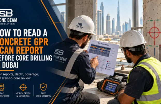 How to Read a Concrete GPR Scan Report Before Core Drilling in Dubai