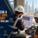 Engineer reviewing a concrete GPR scan report before core drilling in Dubai