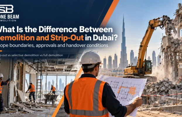 What Is the Difference Between Demolition and Strip-Out in Dubai?