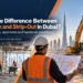 Demolition versus strip-out in Dubai showing interior strip-out and structural demolition